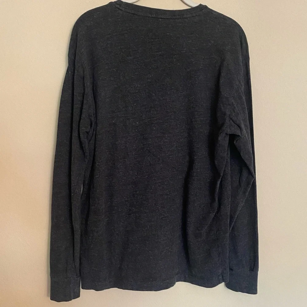 Polo Ralph Lauren Long Sleeve T-Shirt Top Size S Gray Pony Logo Preppy Casual